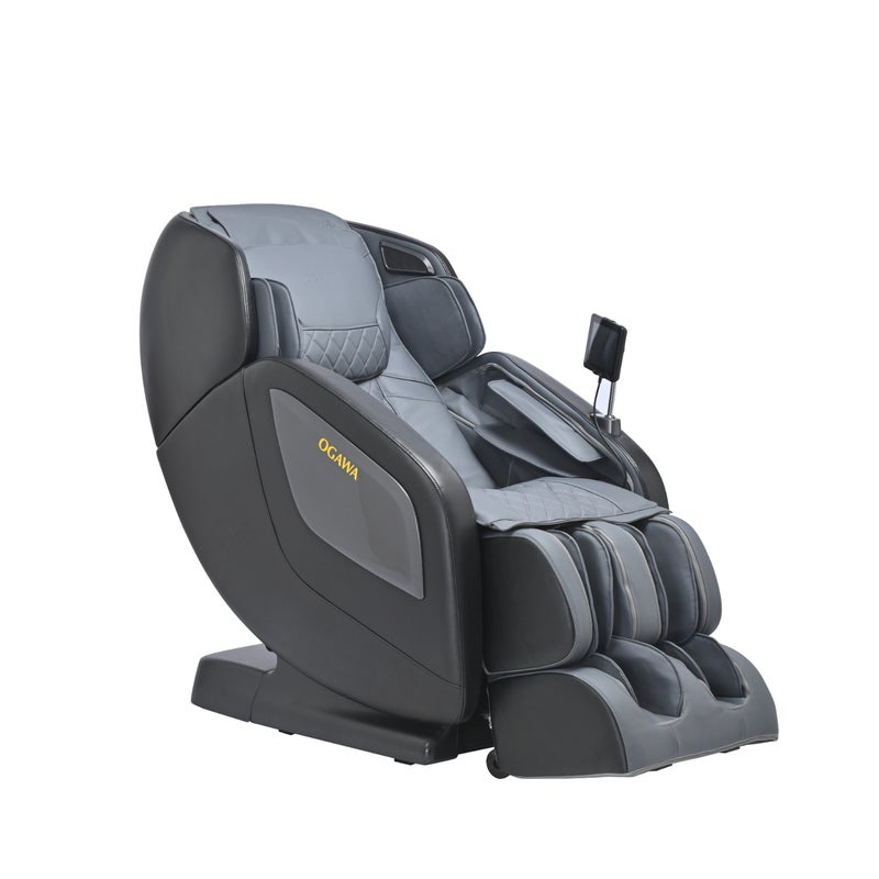 أوجاوا كرسي مساج سونك إكس اوجاوا رمادي – كرسي مساج كهربائي كامل للجسم – تقنية الجاذبية الصفرية – نظام SL للظهر – مساج حراري ووسائد هوائية – شاشة لمس وسماعات بلوتوث - Image 1